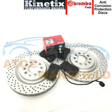 For Seat Leon 1.8 T turbo cupra R front Drilled brake discs & brembo pads 323mm