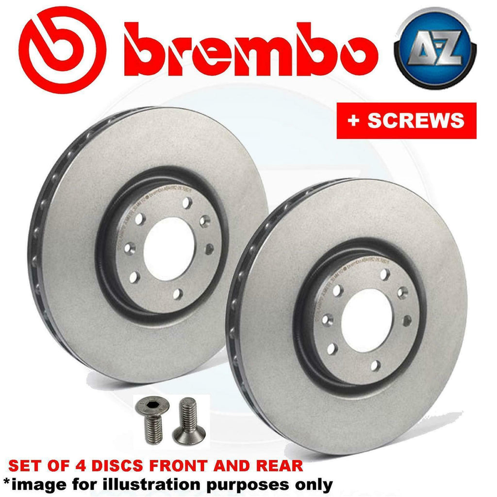 For VW Transporter T5 Camper Multivan Caravelle Front & Rear Brembo Brake Discs