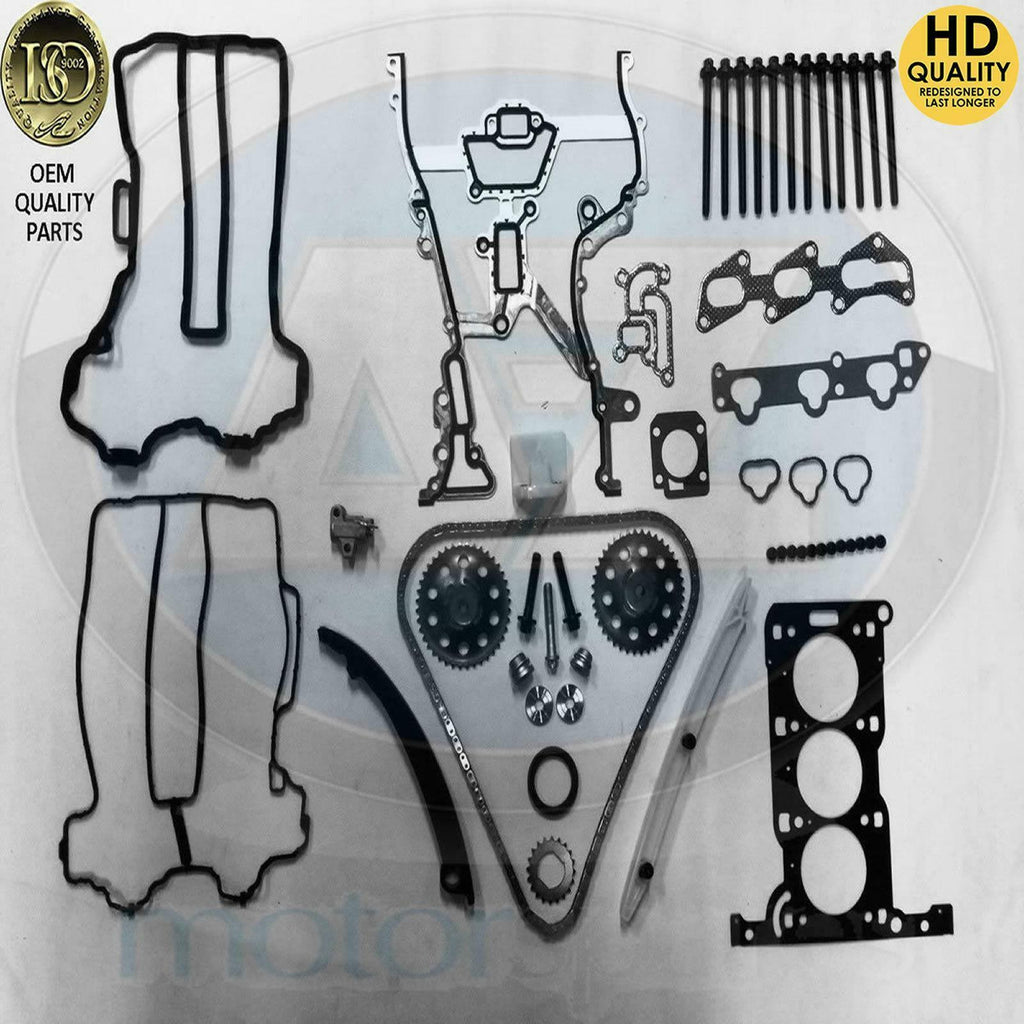 For Vauxhall Corsa B C 1.0 Z10XE X10XE Engine Timing chain kit head gasket bolts