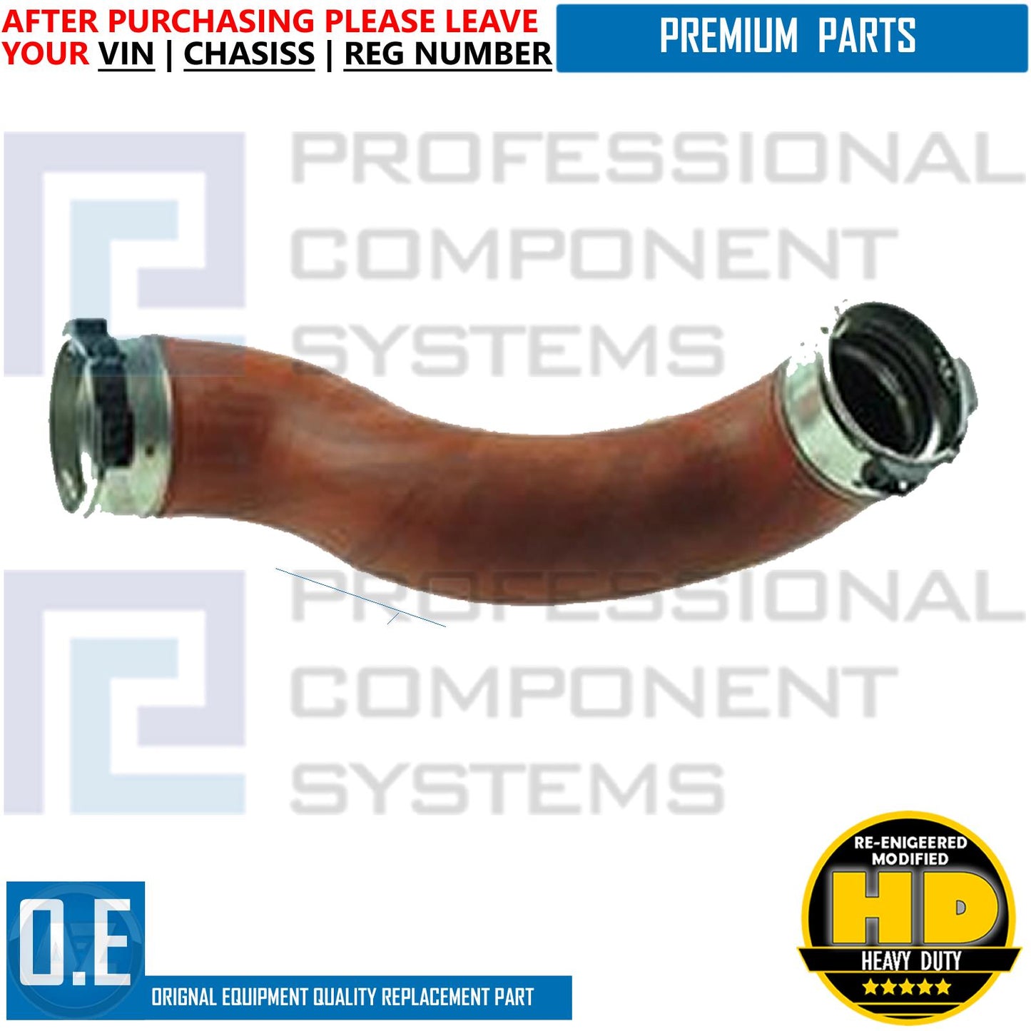 FOR MERCEDES C E CLASS CLS 220 250 CDI INTERCOOLER TURBO HOSE PIPE 2125280882