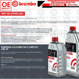 HIGH PERFORMANCE BREMBO FULLY SYNTHETIC BRAKE AND CLUTCH FLUID DOT 5.1 500ML