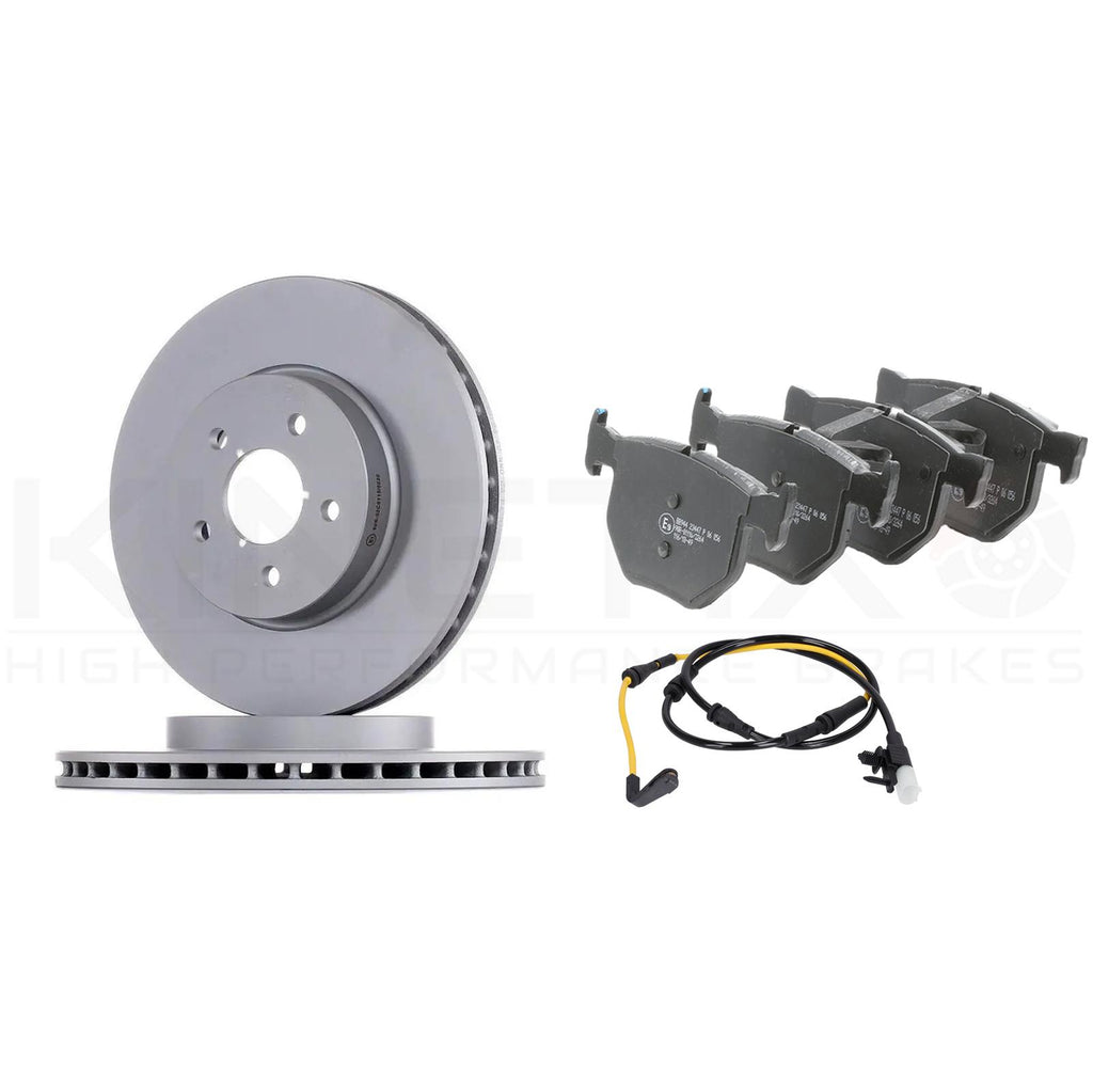 FOR JAGUAR XF XE F-PACE I-PACE RANGE ROVER VELAR FRONT BRAKE DISCS PADS SENSOR