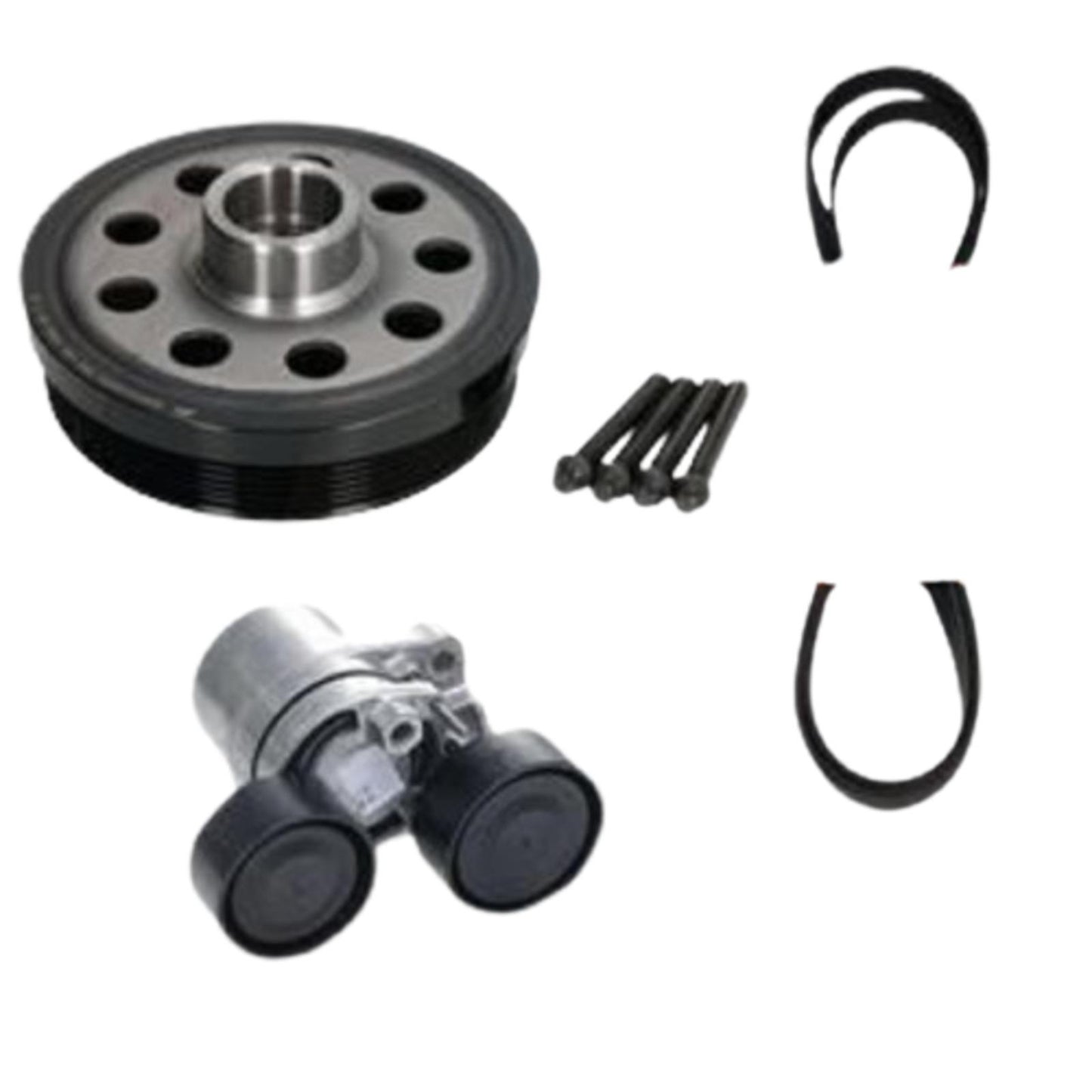 FIT BMW 120d F20 TORSION VIBRATION DAMPER CRANKSHAFT PULLEY TENSIONER DRIVE BELT