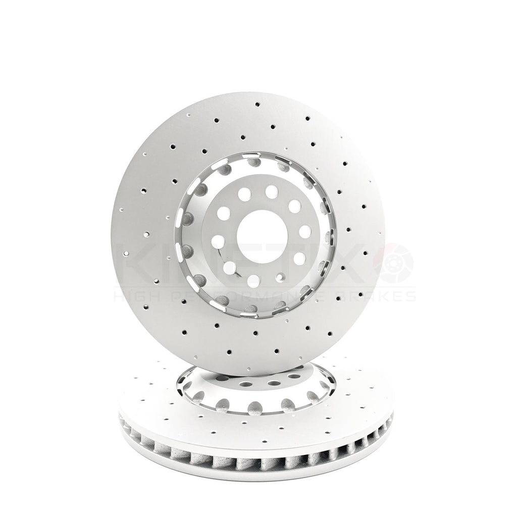 FOR CUPRA FORMENTOR 2020- KINETIX FRONT BRAKE DISCS PAIR 357mm 5WA615301A COATED
