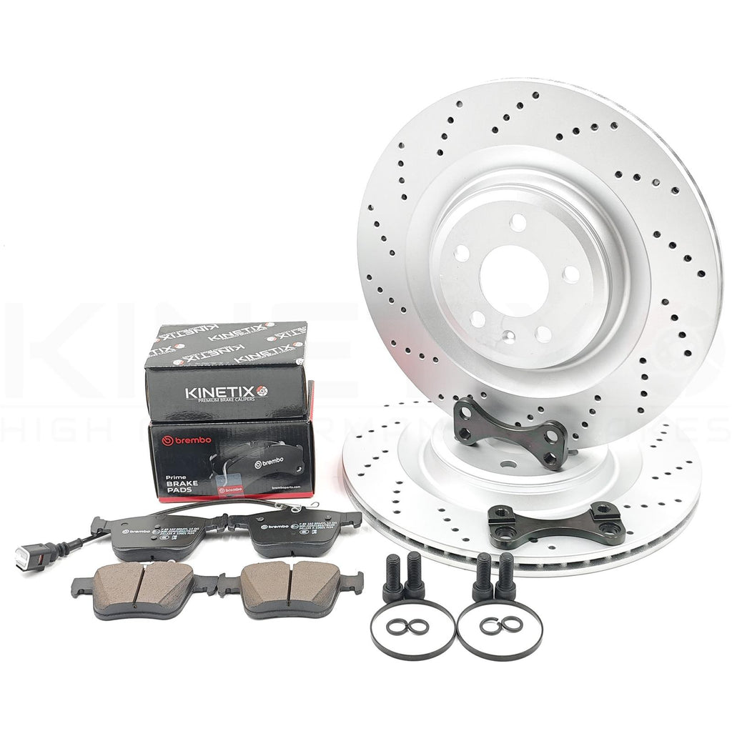 FOR AUDI RS3 8V RSQ3 REAR S6 S7 BIG 356X22mm BRAKE DISCS CONVERSION UPGRADE