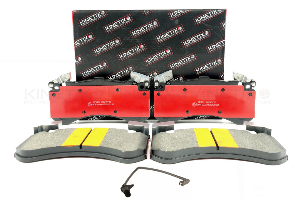 FOR AUDI S6 S7 S8 A8 PERFORMANCE FRONT BRAKE PADS & WEAR WIRE SENSOR