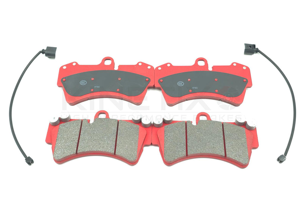 FOR PORSCHE CAYENNE S 4.5 / 4.8 GTS FRONT BRAKE PADS & SENSORS (D1014)