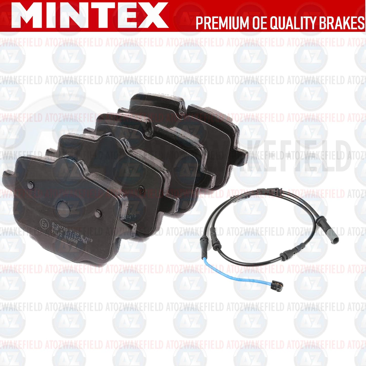 FOR BMW X3 X4 X5 X6 X7 M SPORT 30d MINTEX REAR BRAKE PADS & WEAR SENSOR WIRE