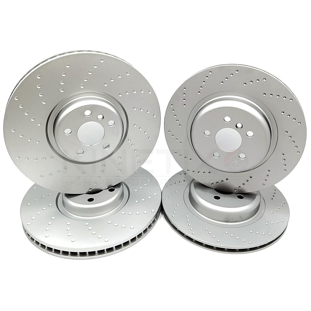 FOR BMW X6 30i G06 M SPORT FRONT REAR DIMPLED BRAKE DISCS 395mm 370mm FR RR