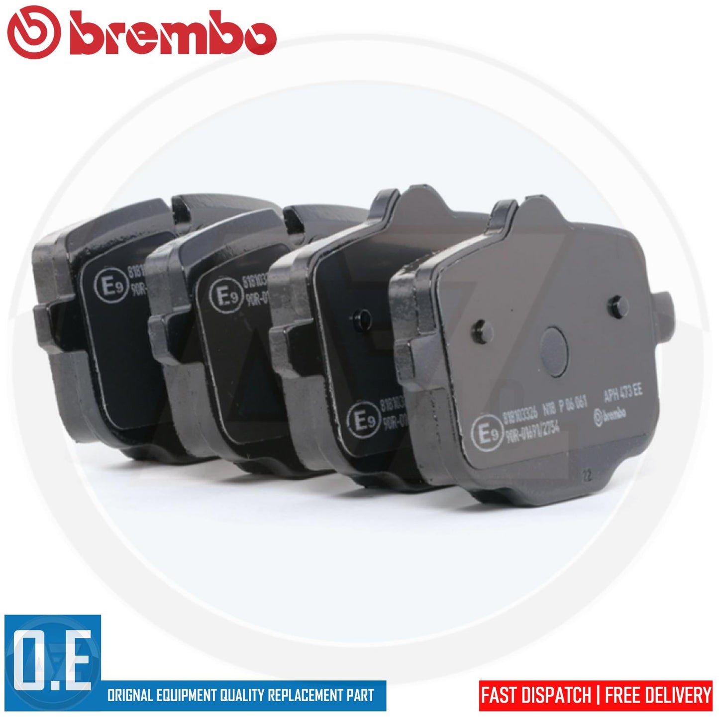 BMW ROLLS-ROYCE REAR AXLE BREMBO BRAKE PADS P06061