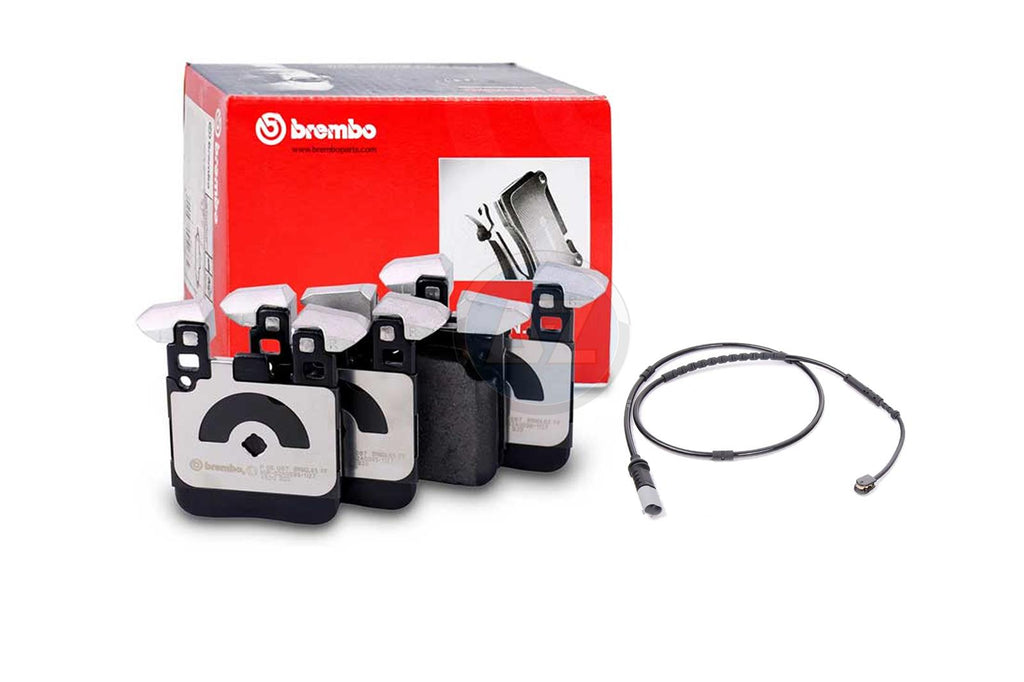 FOR BMW M135i M140i M235i M240i REAR AXLE GENUINE BREMBO BRAKE PADS SET SENSOR