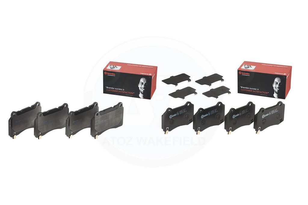 FITS TESLA MODEL S (5YJS) MODEL X (5YJX) BREMBO FRONT REAR BRAKE PADS SET FR RR