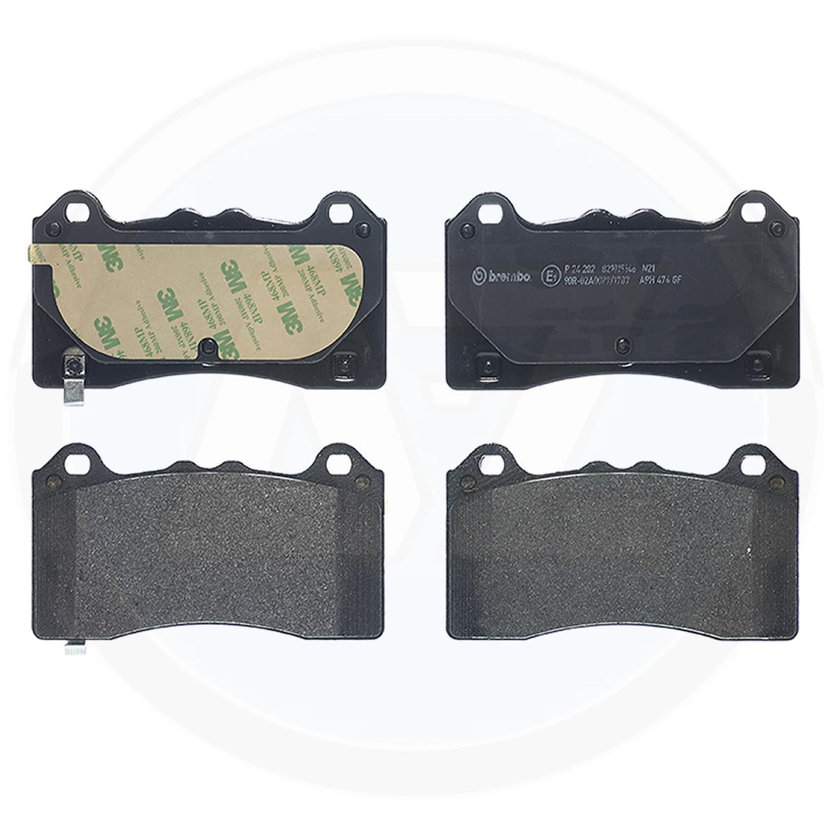 FOR FORD FOCUS RS MK3 CROSS DRILLED FRONT BRAKE DISCS BREMBO BRAKE PADS 350mm