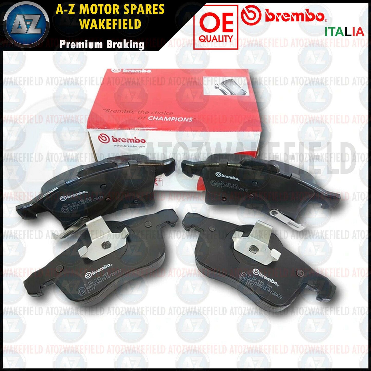 P59045 Genuine Brembo Front Axle Brake Pads Set Brand New