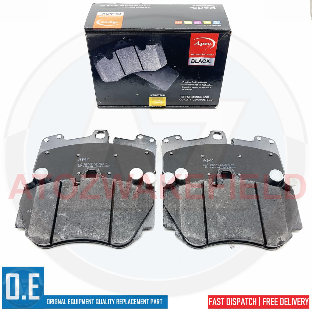 FOR AUDI RSQ3 R8 LAMBORGHINI HURACAN PORSCHE CAYENNE FRONT BRAKE PADS APEC BLACK