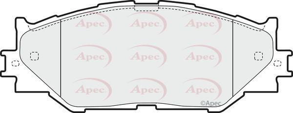 FOR LEXUS IS250 IS220d IS300h APEC FRONT BRAKE PADS SET 0446553020 ADVICS SYSTEM