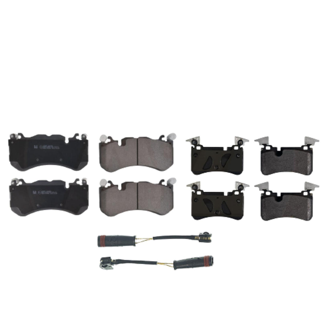 FOR MERCEDES C63 E63 CLS63 CLS65 AMG FRONT REAR BRAKE PADS & WEAR SENSOR WIRES