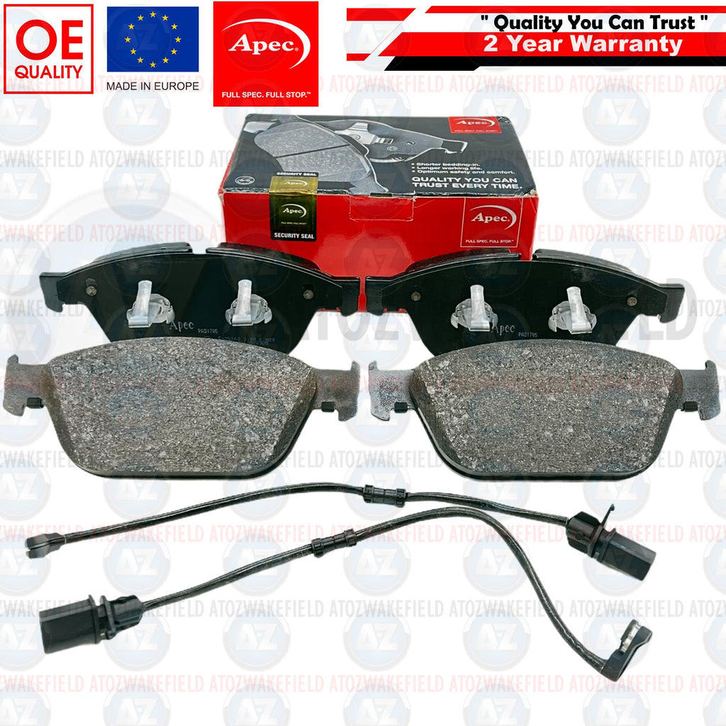 FOR AUDI A8 W12 S8 SQ5 FRONT OE QUALITY APEC BRAKE PADS WEAR SENSOR (380mm)