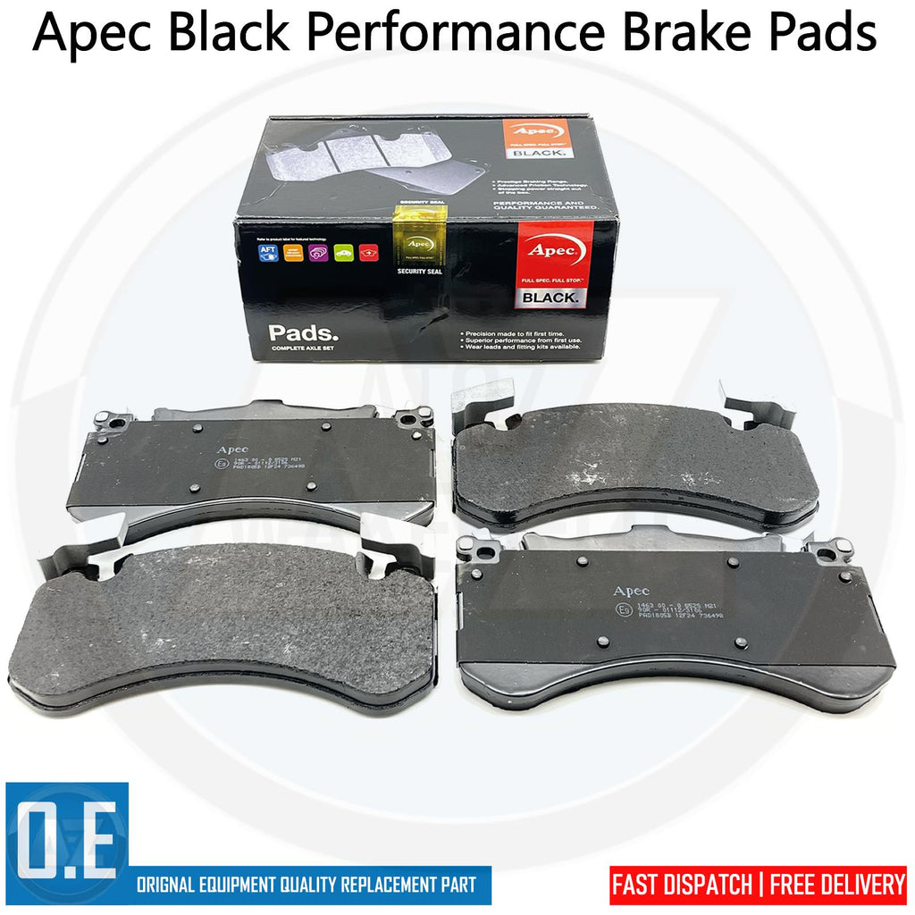 FOR AUDI S6 S7 A8 W12 S8 APEC BLACK SERIES FRONT PERFORMANCE BRAKE PADS SET