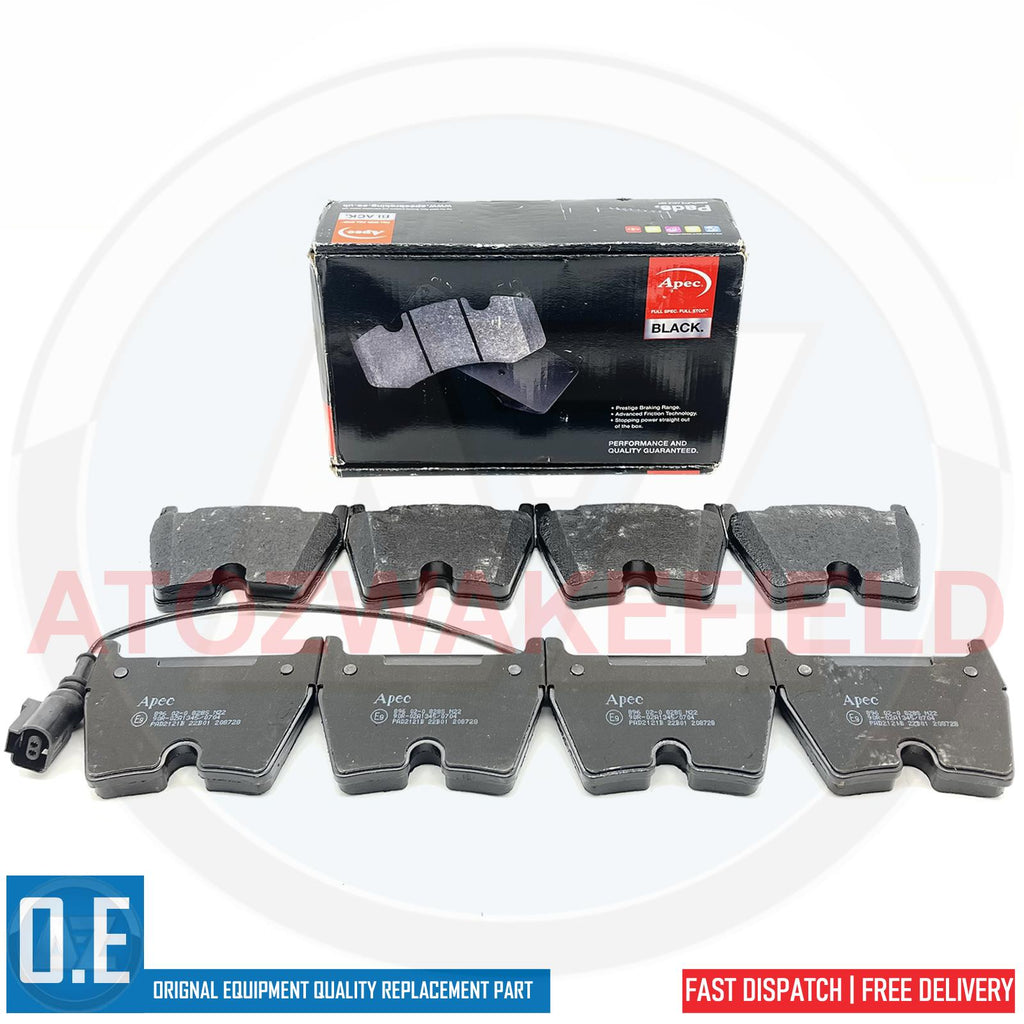 FOR AUDI RS3 RSQ3 TTRS APEC BLACK PERFORMANCE FRONT BRAKE PADS SET 8V0698151N