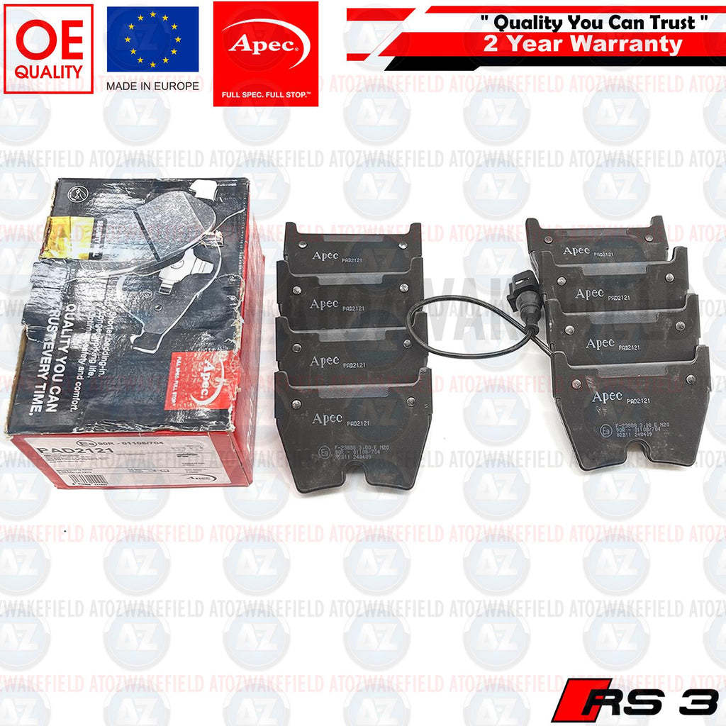 FOR AUDI TTRS RS3 RSQ3 FRONT PREMIUM OEM QUALITY APEC BRAKE PADS SET (X8)