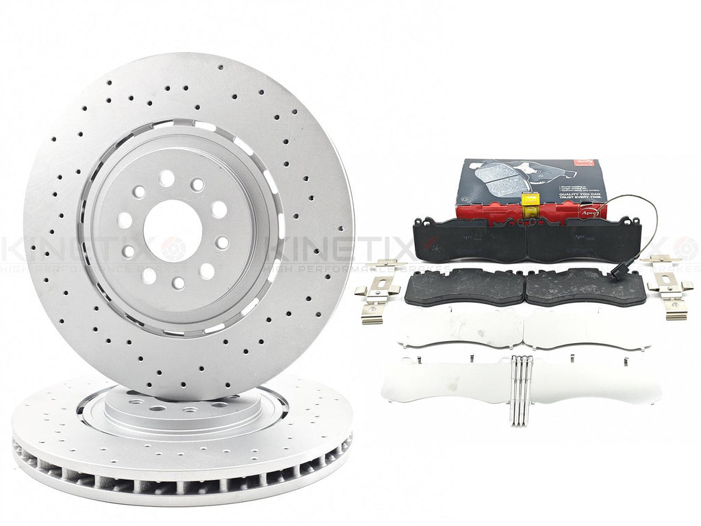 FOR MASERATI LEVANTE 3.0 S 3.8 V8 FRONT BRAKE DISCS APEC PADS 380mm 6700377690