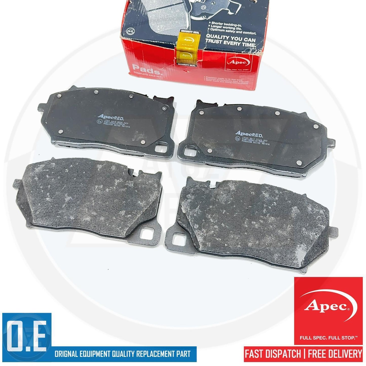 FOR PORSCHE CAYENNE Coupe (9YB) 4.0 Turbo GT 2021- APEC FRONT BRAKE PADS SENSORS