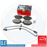 FOR AUDI RS6 RS7 RSQ8 APEC FRONT REAR BRAKE PADS & WEAR SENSORS WIRE