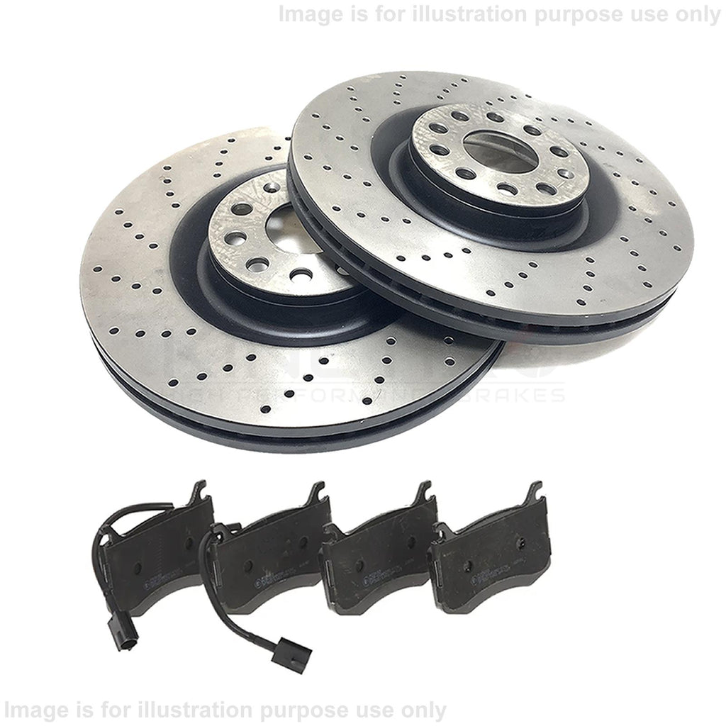 FOR ALFA ROMEO GIULIA 2.2 D 2.0 CROSS DRILLED FRONT BRAKE DISCS PADS 305mm