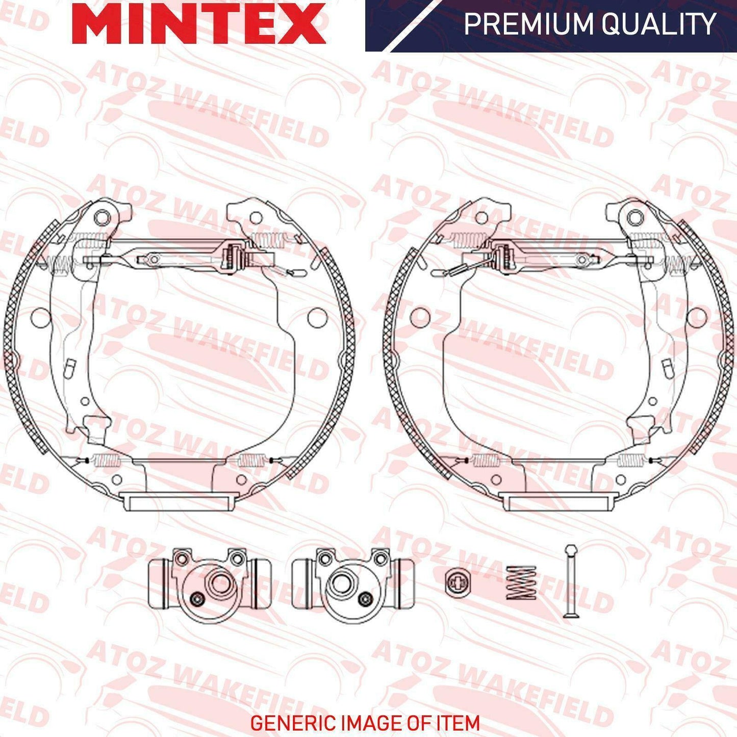 FOR CITROEN C3 C4 DS3 REAR BRAKE SHOE ADJUSTER WHEEL CYLINDER MINTEX KIT