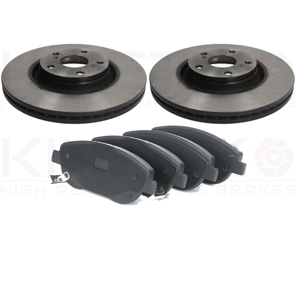 FOR TOYOTA AVENSIS 2008- FRONT AXLE HIGH CARBON BRAKE DISCS & PADS SET 320mm
