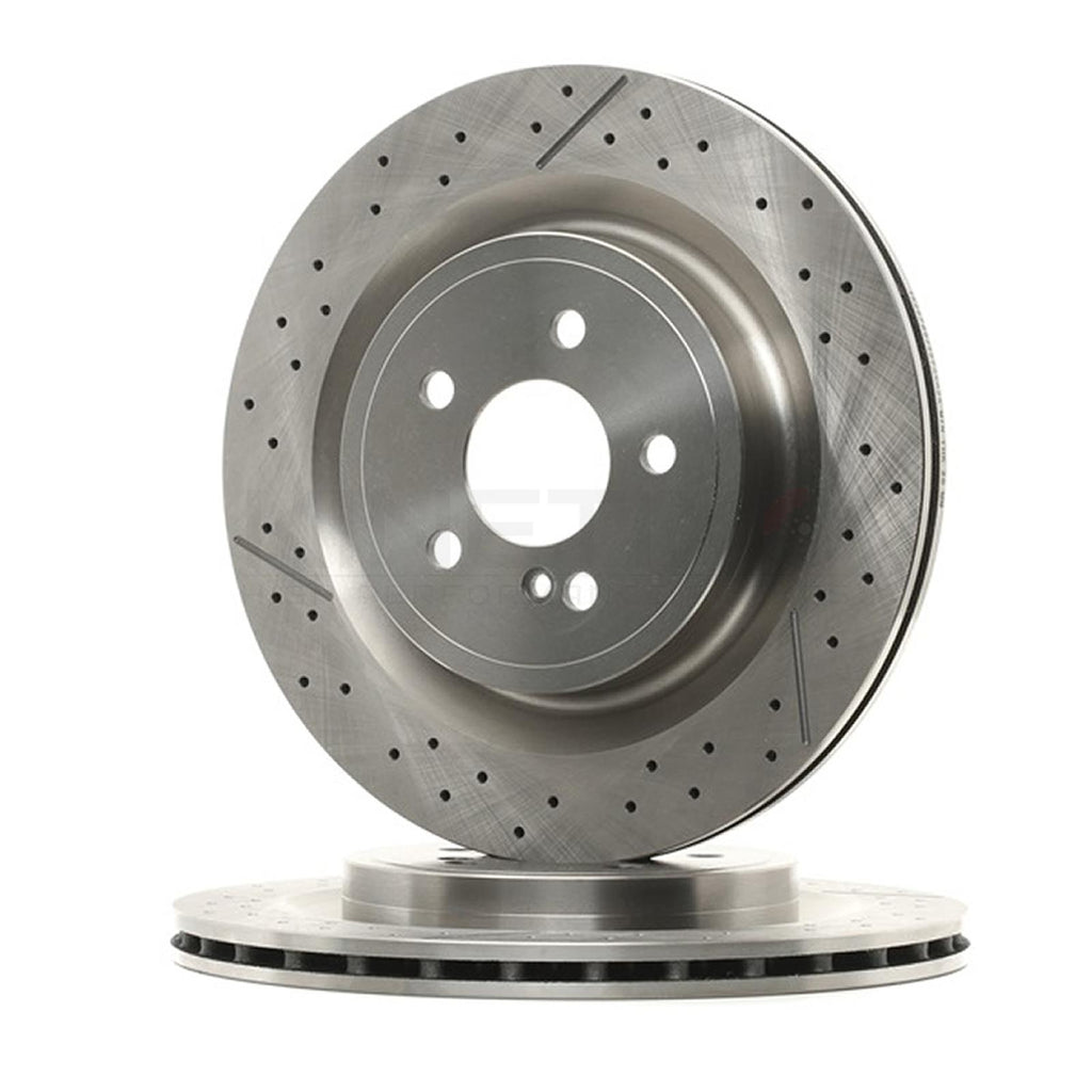 FOR MERCEDES A45 CLA45 GLA45 AMG REAR BRAKE DISCS PAIR 330mm A1724230112