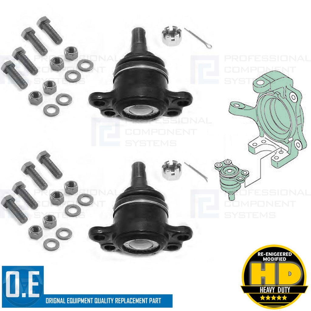 FOR SSANGYONG ACTYON KYRON MUSSO REXTON FRONT LOWER KNUCKLE BALL JOINTS PAIR
