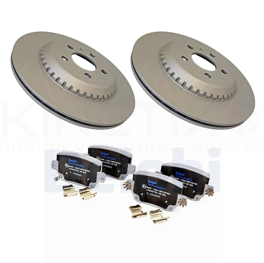 FOR TESLA MODEL 3 5YJ3 PERFORMANCE 2018- REAR BRAKE DISCS PADS 335mm 104463600D