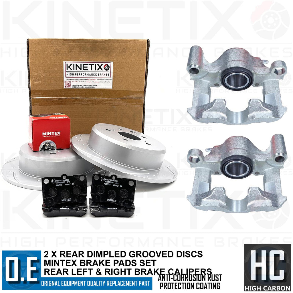 FOR LEXUS IS250 IS220d 2005-2013 REAR BRAKE DISCS MINTEX PADS CALIPERS