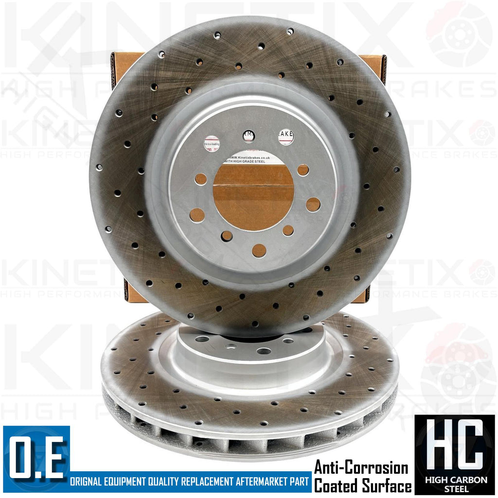 For BMW M3 E46 01-07 Drilled Only Performance Front Brake Discs 325mm