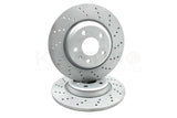 FOR AUDI A4 2.7 TDI B8 CROSS DRILLED FRONT REAR BRAKE DISCS 314MM 300MM COATED