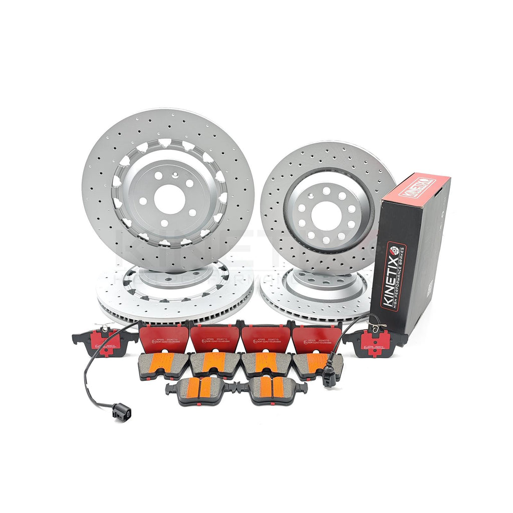 FOR AUDI RS3 8V 2017-2020 FRONT & REAR BRAKE DISCS PADS 8V0615301R 370mm 310mm