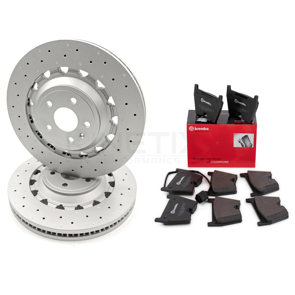 FOR AUDI RS3 8V 17-20 FRONT BRAKE DISCS BREMBO PADS 370mm X 34mm 8V0615301R