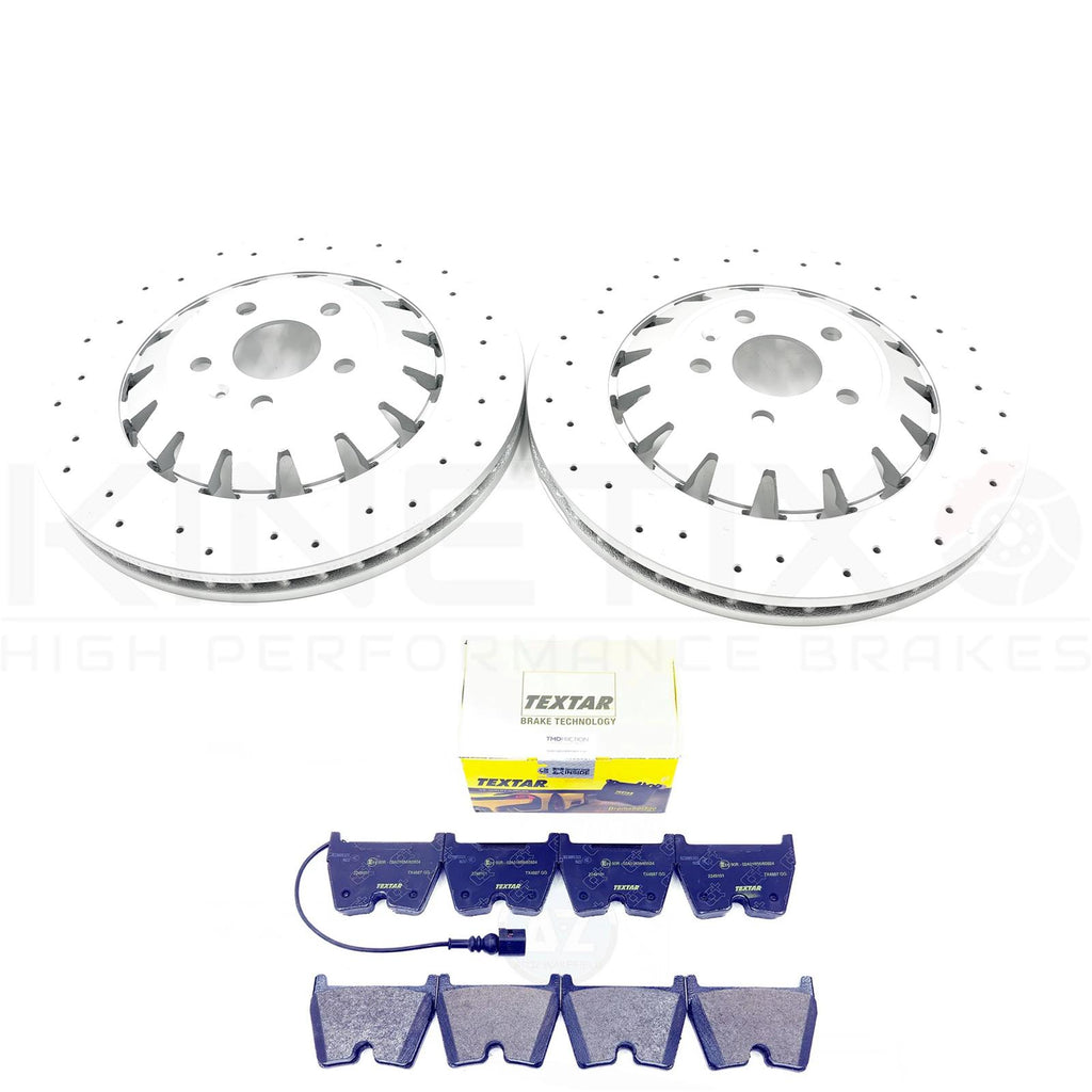 FOR AUDI RS3 8V 17-20 FRONT BRAKE DISCS TEXTAR PADS 370mm X 34mm 8V0615301S