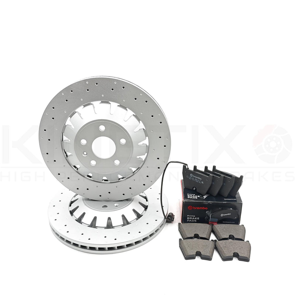 FOR AUDI RS3 8V 17-20 FRONT BRAKE DISCS BREMBO PADS 370mm X 34mm 8V0615301S