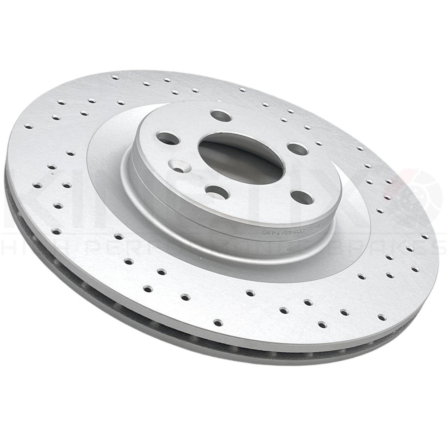 FOR POLESTAR 2 EV 2019- DRILLED FRONT REAR BRAKE DISCS APEC PADS 345mm 340mm