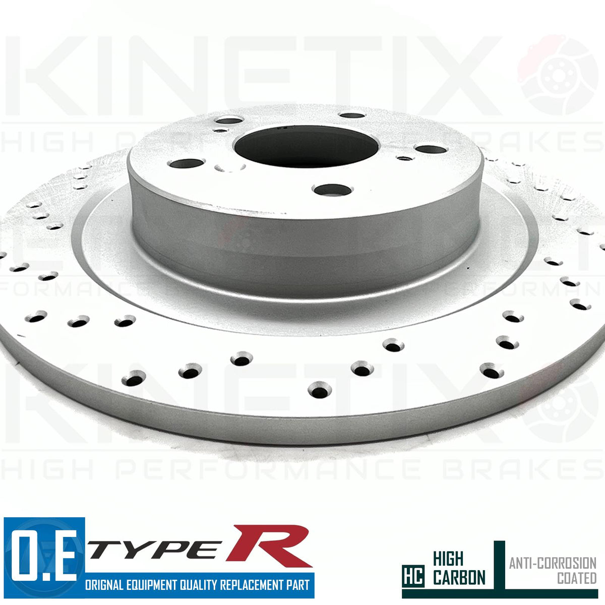 FOR HONDA CIVIC TYPE R FK FK2 REAR DRILLED BRAKE DISCS MINTEX PADS 296mm