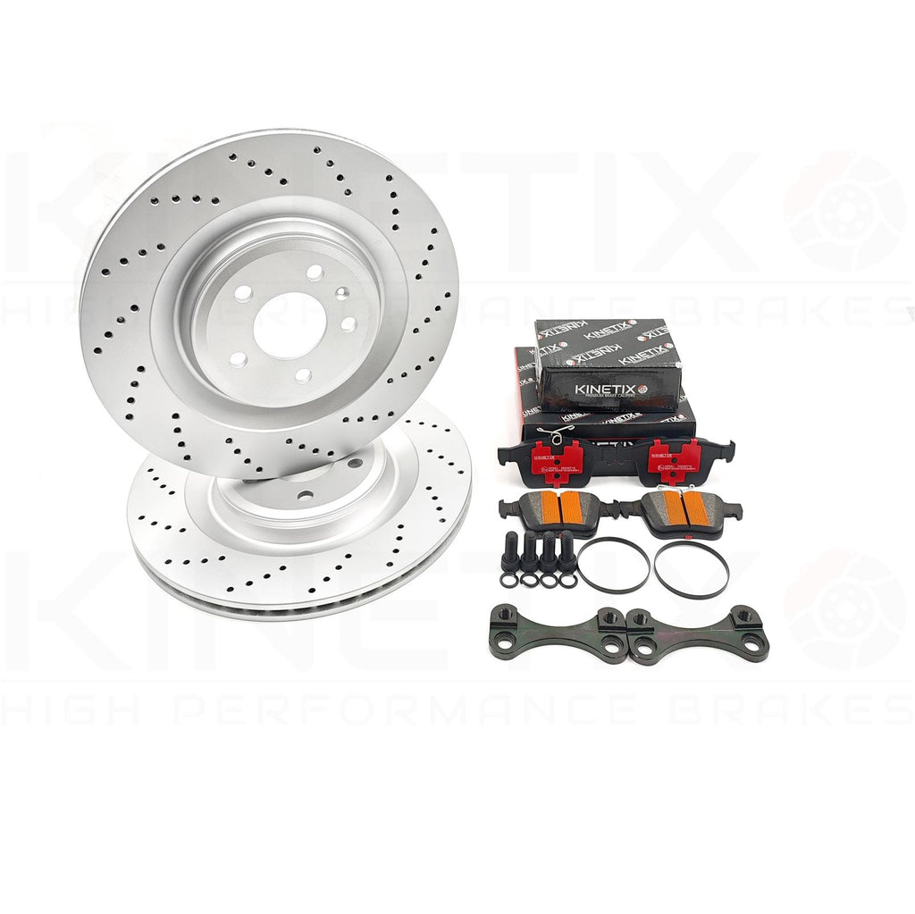 S6 S7 S8 REAR 356X22MM BRAKE DISC UPGRADE KIT FOR VW GOLF R 2.0R MK7 GTi T-ROC R