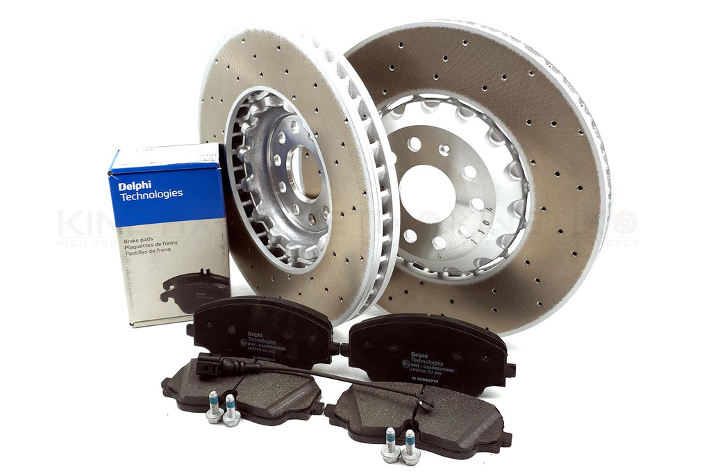 FOR AUDI S3 8Y VW ARTEON R GOLF R TIGUAN R 2.0 R FRONT BRAKE DISCS PADS 357mm