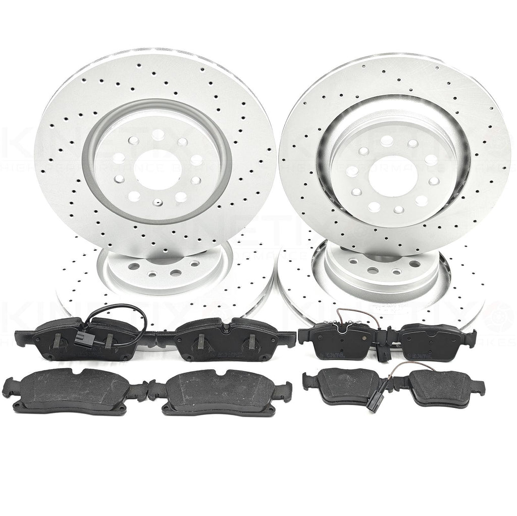 FOR MASERATI LEVANTE 3.0 D 3.0 Q4 CROSS DRILLED FRONT REAR BRAKE DISCS PADS