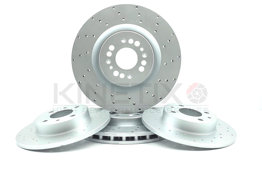 FOR ABARTH 500 COMPETIZIONE FRONT REAR DRILLED BRAKE DISCS 305mm 240mm
