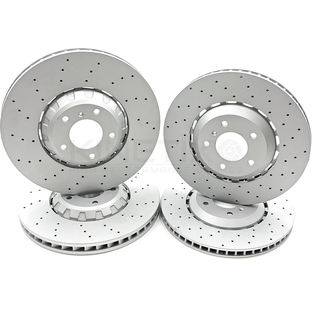 FOR BENTLEY BENTAYGA 15- 6.0 4.0 4.0D DRILLED FRONT REAR BRAKE DISCS 400mm 380mm