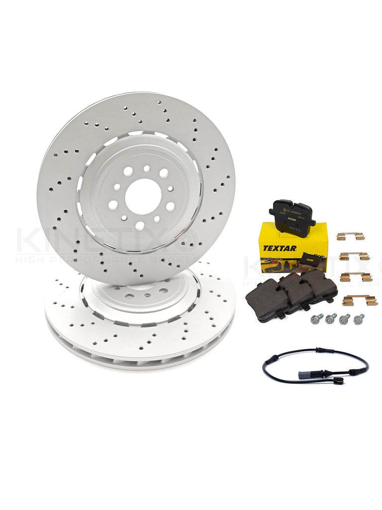 FOR BMW M3 G80 G81 M4 G82 G83 COMPETION PACK REAR BRAKE DISCS TEXTAR PADS 370mm