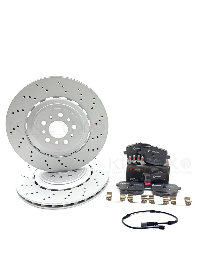FOR BMW M3 G80 G81 M4 G82 G83 COMPETION PACK REAR BRAKE DISCS BREMBO PADS 370mm